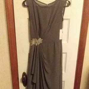 Grey Bridesmaid Gown